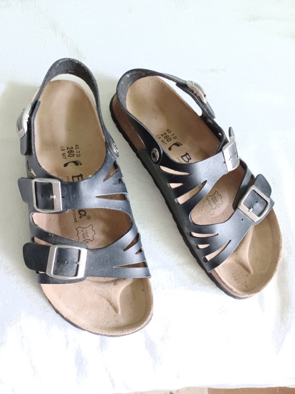 Betula by Birkenstock Sandals Ladies Size 9 Black